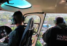 Policiamento Aéreo realiza operação conjunta com a PM e Policia Civil na capital