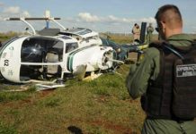 Helicóptero do Graer sofre acidente durante manobra em Londrina/PR