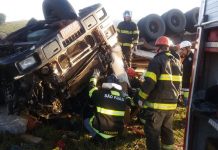 Helicóptero Águia resgata vítima presa em ferragens