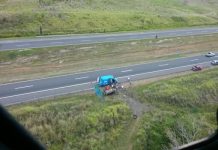 Vítima de acidente na BR-324 é resgatada pelo Grupamento Aéreo da PM da Bahia