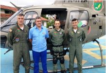 Vítima atendida pelo Águia 01 da 2ª Cia/BAPM presta agradecimento