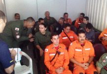 Foi necessária operação conjunta para retirada dos corpos dos pilotos do avião PT-NKU