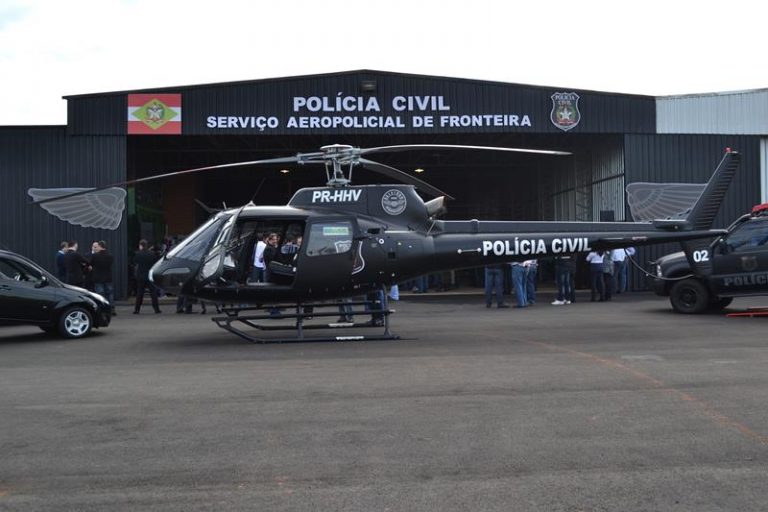 Parceria entre o Samu e Serviço Aeropolicial de Fronteira (Saer/Fron), em Santa Catarina