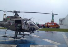 Águia 01 resgata vítimas de acidente de trânsito na SC-415