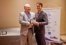 Helibras apoia e participa de seminário de qualidade e segurança da CHC no Brasil Na foto: Tomaz Salazar, diretor da BHS e Antonio Modesto. Crédito: Asha Filmes