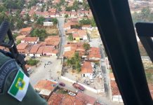 Polícia usa helicóptero para capturar bandidos na região metropolitana de Natal/RN