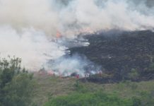 Divisão de Apoio Aéreo/PCRS auxilia os Bombeiros no combate a incêndio