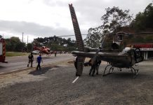 Águia e Arcanjo socorrem vítimas de grave acidente em Corupá/SC