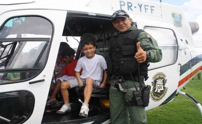 Helicóptero Potiguar 01 fez apresentação ao público