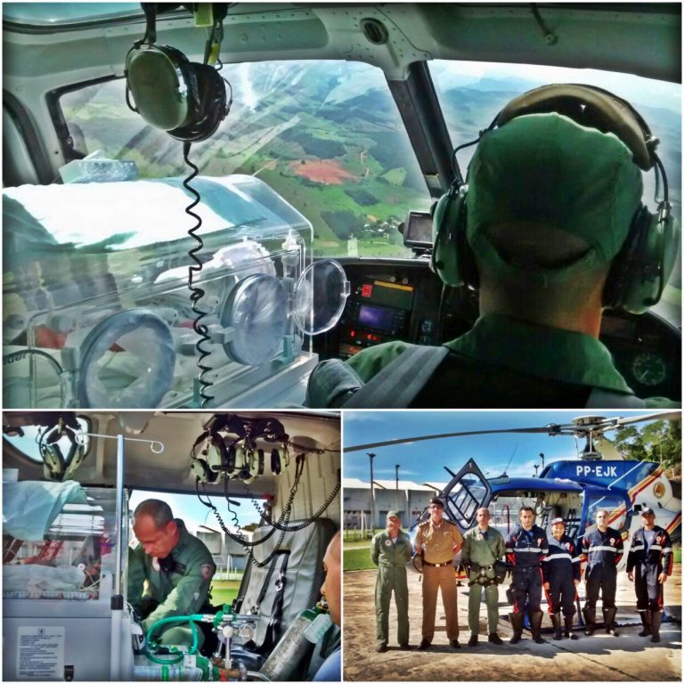 Pégasus 08 realiza transporte de recém-nascido em Minas