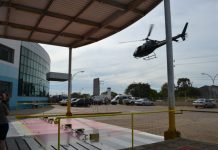 SAER/SC: Paciente grávida é transferida de helicóptero para Concórdia/SC