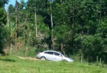 Helicóptero da Polícia Civil, em apoio à PM, localiza veículo usado em roubo no Oeste do Estado