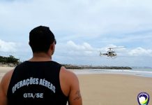 GTA/SE realiza treinamento de resgate em alto mar