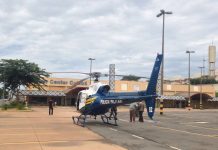 Helicóptero da Polícia Militar faz pousos estratégicos na capital