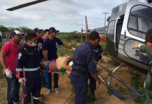 Ciopaer resgata vítimas de acidente de ônibus