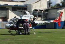 Águia resgata menino com queimaduras para Santa Casa de Marília