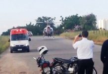 Homem esfaqueado é socorrido pelo Águia em São José, SP