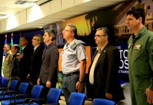 Comandante Geral da PM de São Paulo participa de aula inaugural do Curso de Tripulante Operacional do Ciopaer/MT