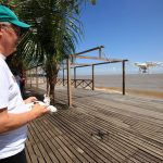 Defesa Civil do Estado do Pará testa uso de drone para monitorar erosão em Mosqueiro