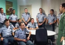 Alunos Oficiais do Barro Branco visitam o Grupamento Aéreo