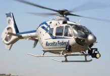 Operação Muralha ganha reforço do helicóptero da Receita Federal