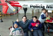 Grupamento Aéreo de São Paulo recebe crianças em um dia de alegria