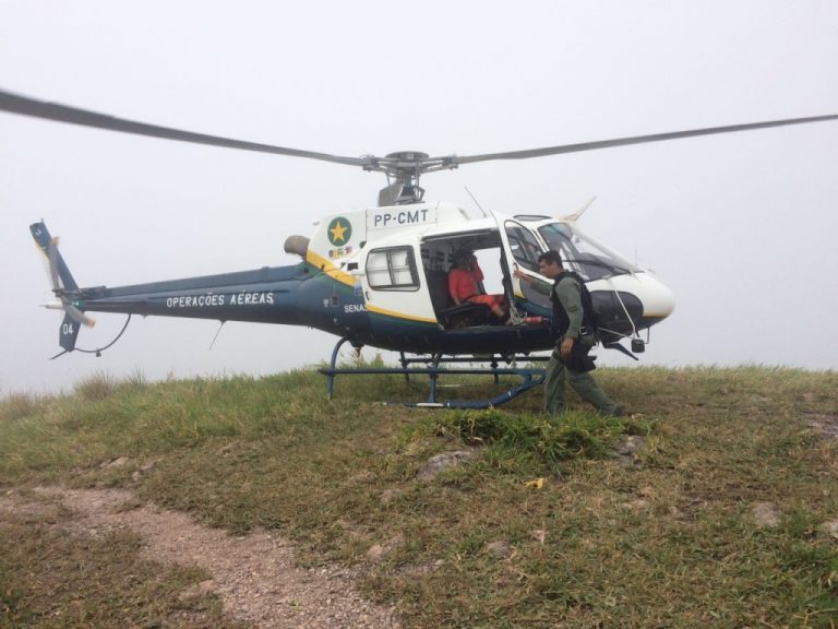 Ciopaer/MT resgata vítima no Morro de Santo Antônio