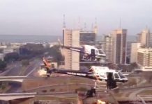 Com emprego de helicópteros a Polícia Militar desocupa Torre Palace Hotel no Distrito Federal