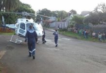 Helicóptero do Samu pousa na rua para resgatar bebê