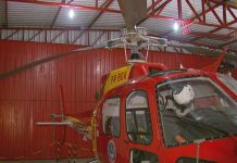 Linha de pipa deixa helicóptero do Corpo de Bombeiros danificado em Varginha, MG
