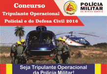 Batalhão de Radiopatrulhamento Aéreo de Minas publica gabarito da prova de seleção de Tripulante Operacional