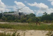 Tripulantes do Potiguar 01 participam de treinamento na Lagoa do Bonfim