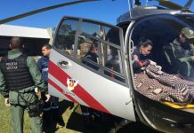Falcão 03 transporta feridos em acidente para hospitais de Arapongas e Apucarana