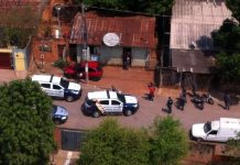 Polícia usa helicóptero para cercar e prender assaltante em Vargem Grande/MT