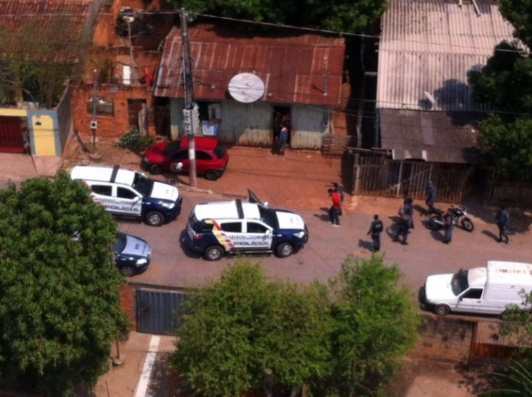 Polícia usa helicóptero para cercar e prender assaltante em Vargem Grande/MT