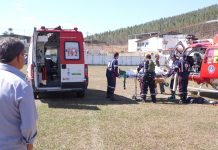 Resgate aeromédico mobiliza Samu e Bombeiros Militar de Leopoldina para salvar vida