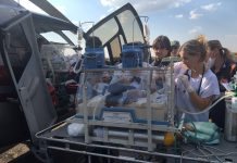 Recém-nascido é transportado de helicóptero de Paranavaí para Londrina Falcão 03 do Graer transporta recém-nascido de 5 dias de Paranavaí para Londrina