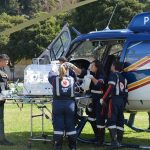 criança foi acompanhada por uma equipe de profissionais de saúde e chegou bem ao hospital de Carangola