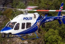 Helicópteros Bell 429 atingem 95% de disponibilidade na Turquia