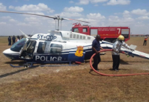 Dois policiais ficam feridos após helicóptero fazer pouso forçado em aeroporto de Nairobi