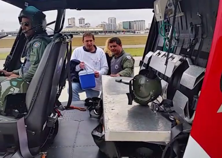 Mais um transporte de coração é realizado pelo Grupamento Aéreo de São Paulo