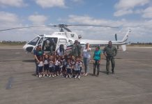 Estudantes visitam o Centro Integrado de Operações Aéreas da Rio Grande do Norte