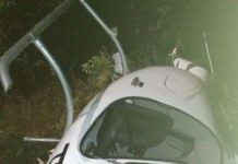 Helicóptero Cabri da EFAI cai em Contagem e tripulantes passam bem