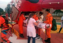 Resgate 03 resgata menino com traumatismo craniano ao ser atingido por aparelho de TV