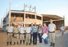 Comandante da PMBA visita obras da Base Avançada do Graer em Barreiras