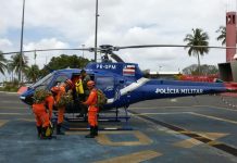 GRAer da PM capacita Bombeiros em combate a incêndios com aeronaves