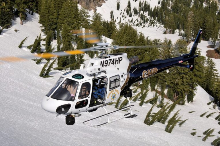 Airbus Helicopters expõe H125 AStar do CHP americano na IACP