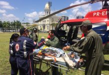 GTA-PE/SAMU socorrem vítima de queimaduras