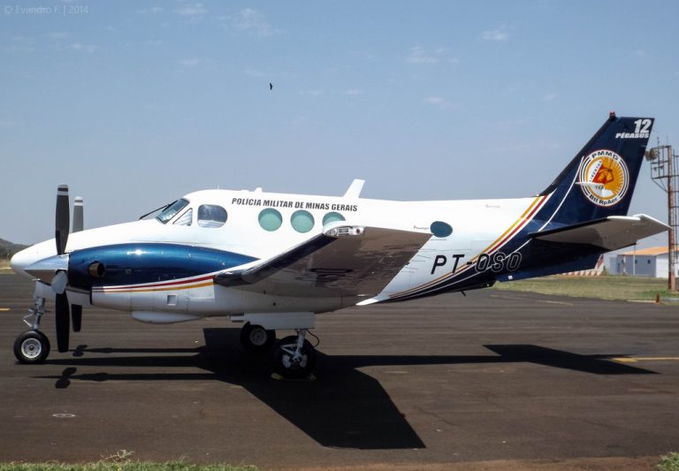 PM de Minas Gerais contrata seguro aeronáutico para o avião King Air C90