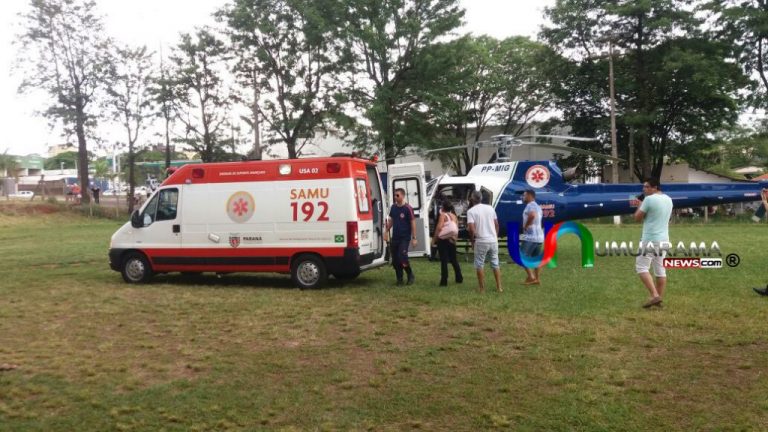 Em seu primeiro voo, helicóptero do SAMU transfere bebê de 40 dias para Umuarama/PR